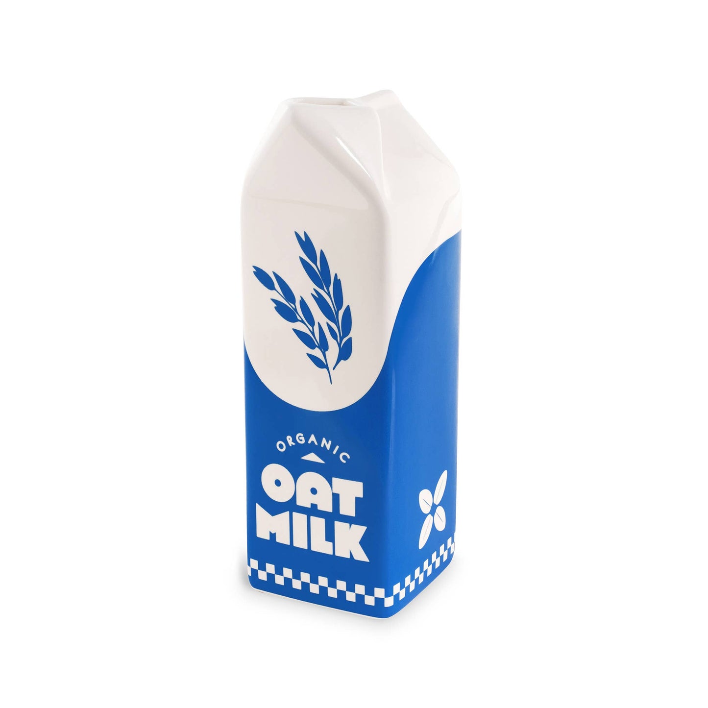 Oat Milk Carton Vase | Modern Shelf & Table Decor