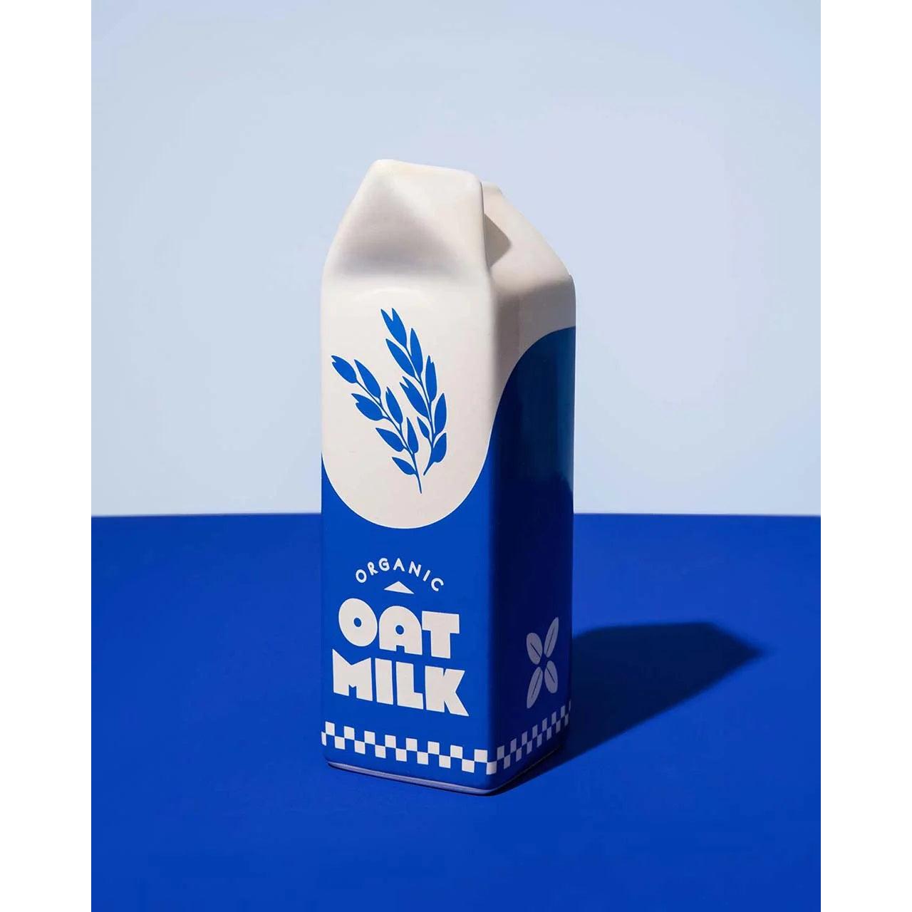 Oat Milk Carton Vase | Modern Shelf & Table Decor