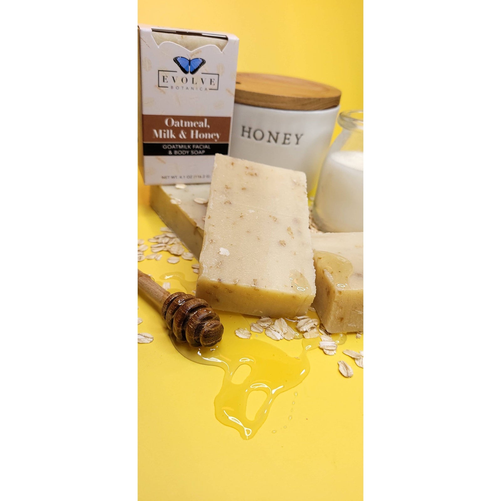 Oatmeal Milk & Honey Standard Soap | Goatmilk Facial & Body Bath Soap | 4.15oz