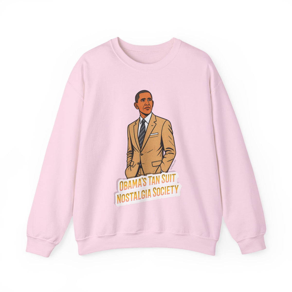 Obama's Tan Suit Nostalgia Society Unisex Heavy Blend™ Crewneck Sweatshirt [Sizes S-5X]-GetBullish-The Bullish Store