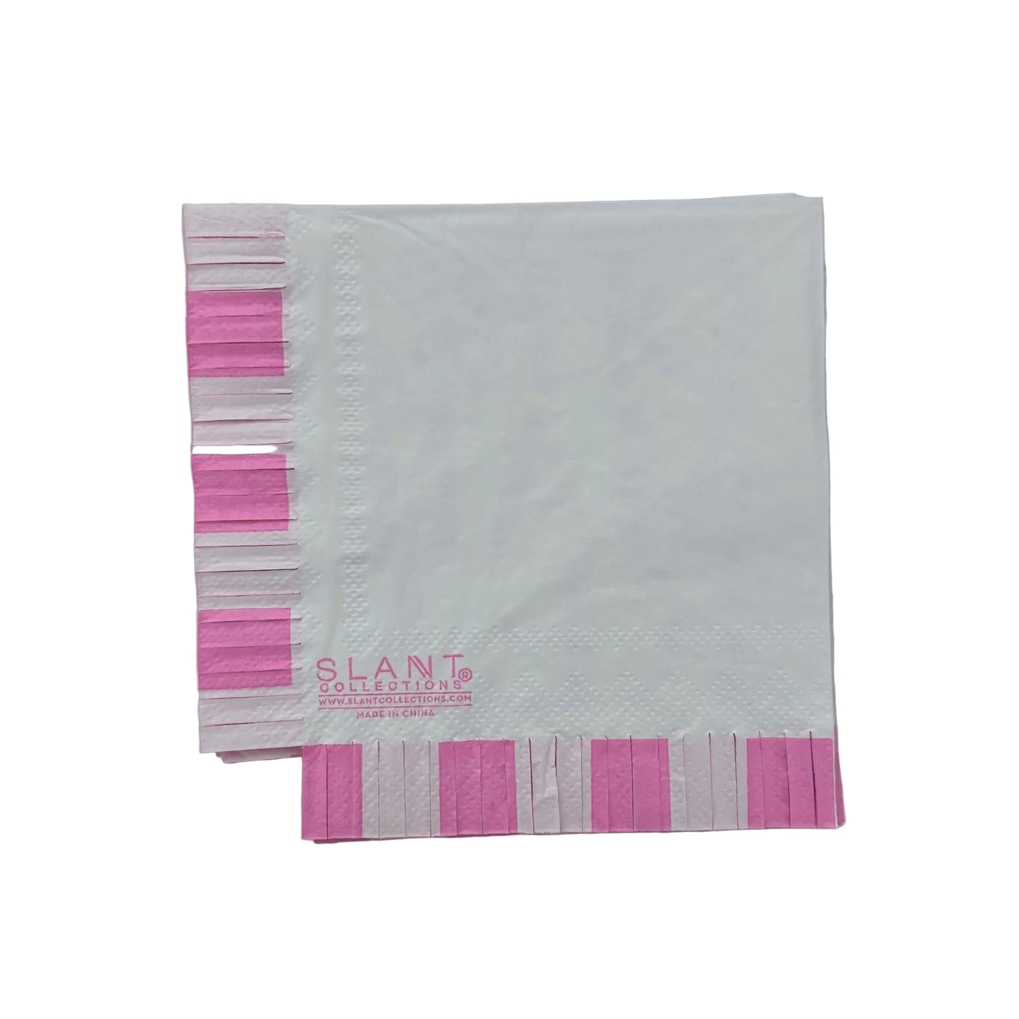 Off The Market Fringe Beverage Napkins | Party Cocktail Paper Napkin | 5"