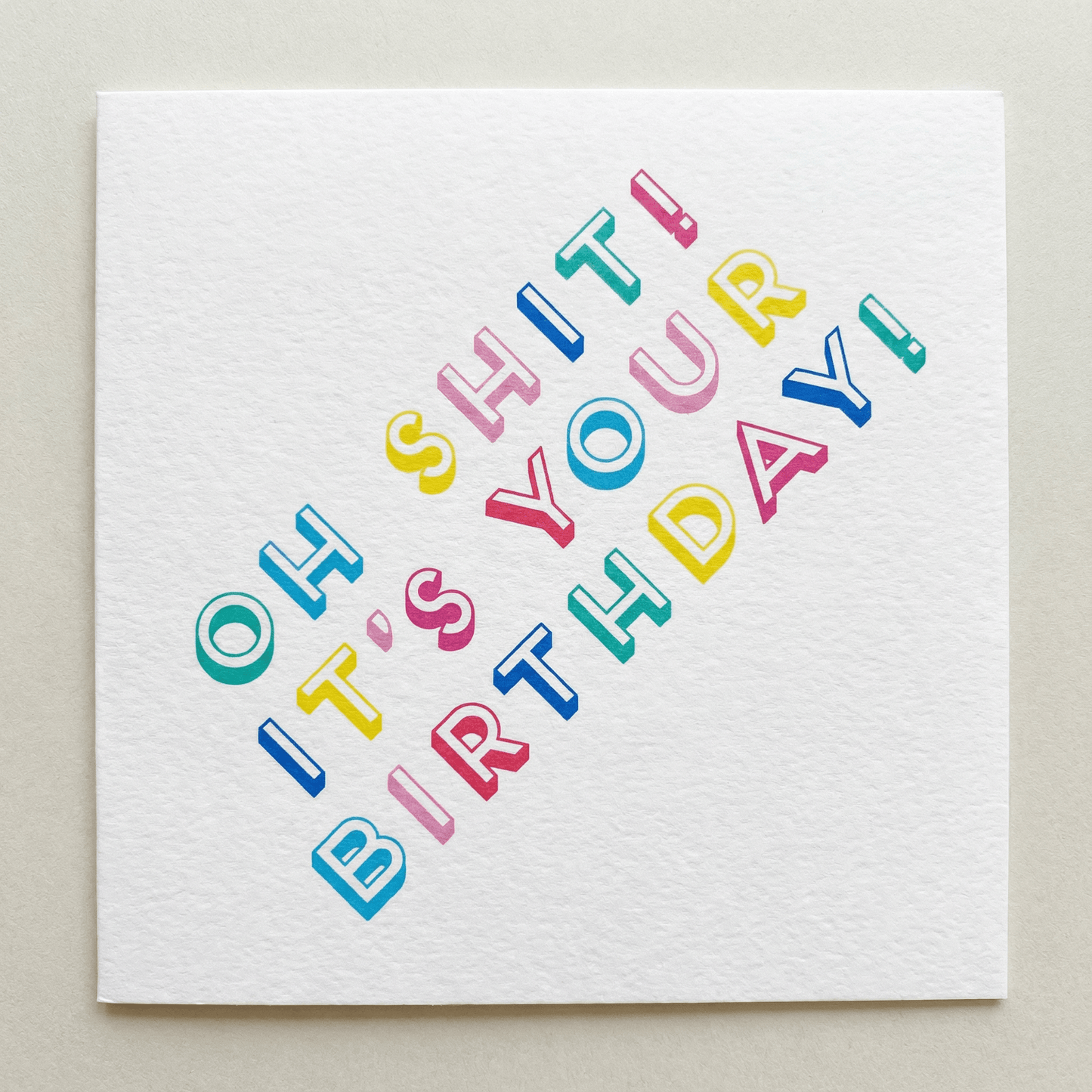 Oh Shit It’s Your Birthday Beverage Napkins | Fun Colorful Party Napkins | 5''