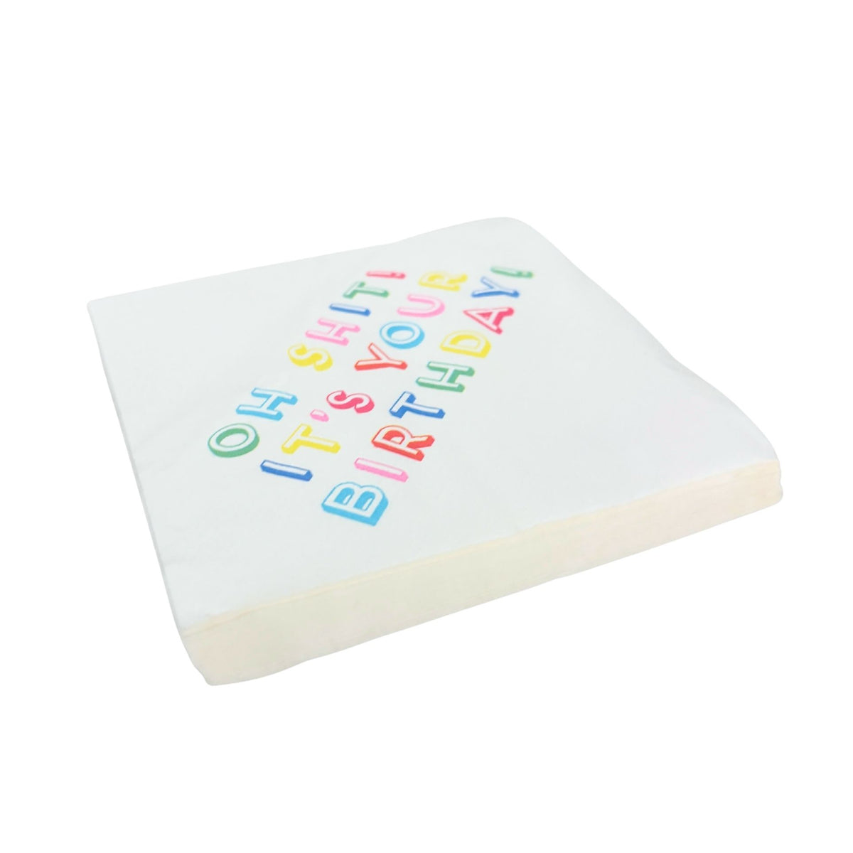 Oh Shit It’s Your Birthday Beverage Napkins | Fun Colorful Party Napkins | 5''