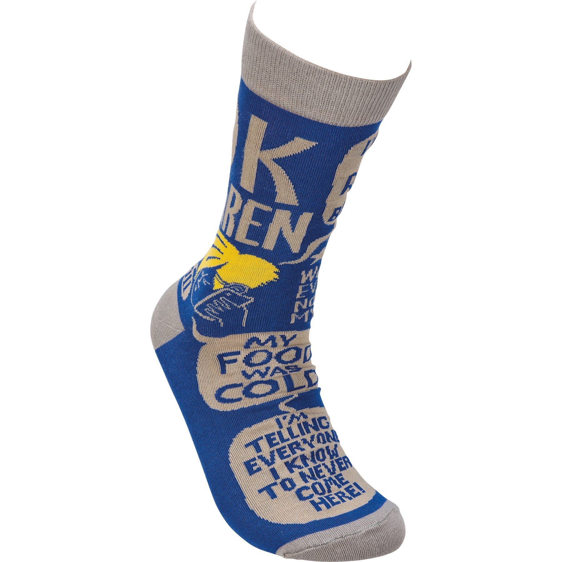 Ok Karen Funny Novelty Socks | Unisex | "Worst Food Ever Would Not Refund My Money!!"