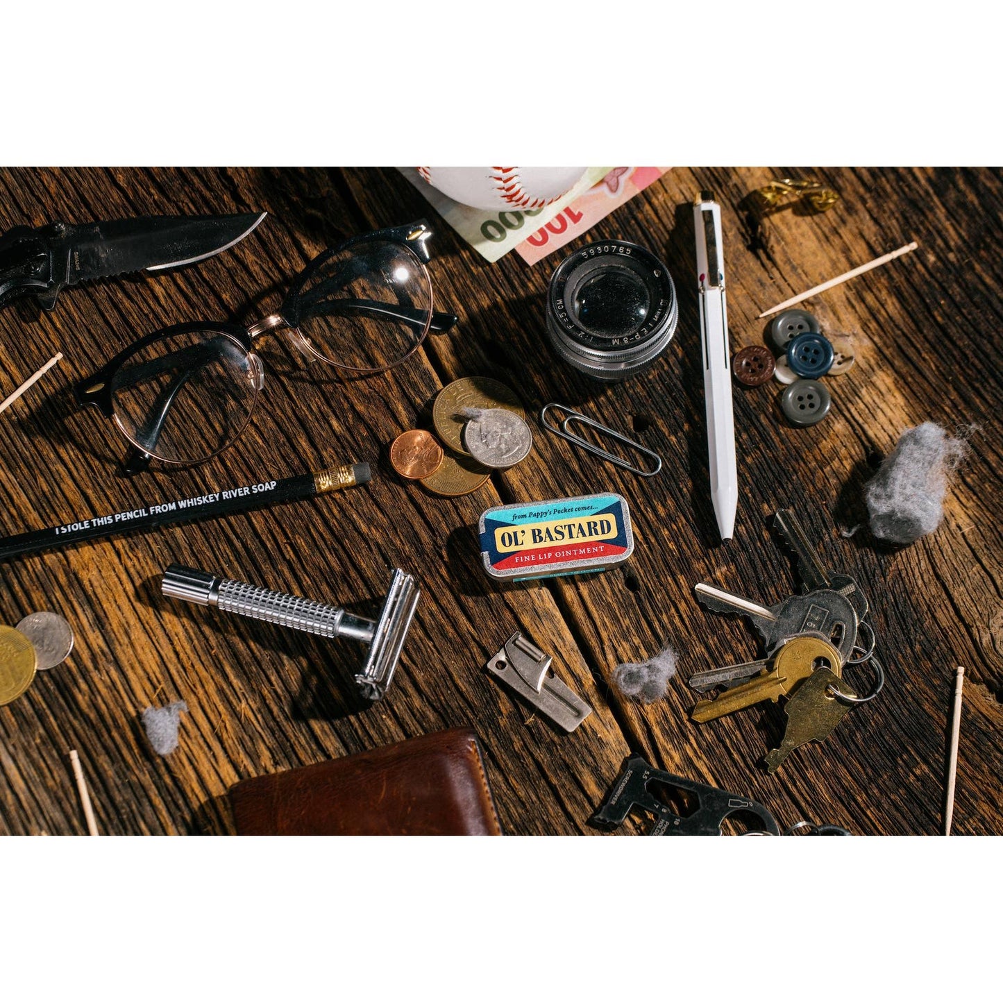 Ol' Bastard Lip Balm in Old School Tin | Funny Original Lip Moisturizer