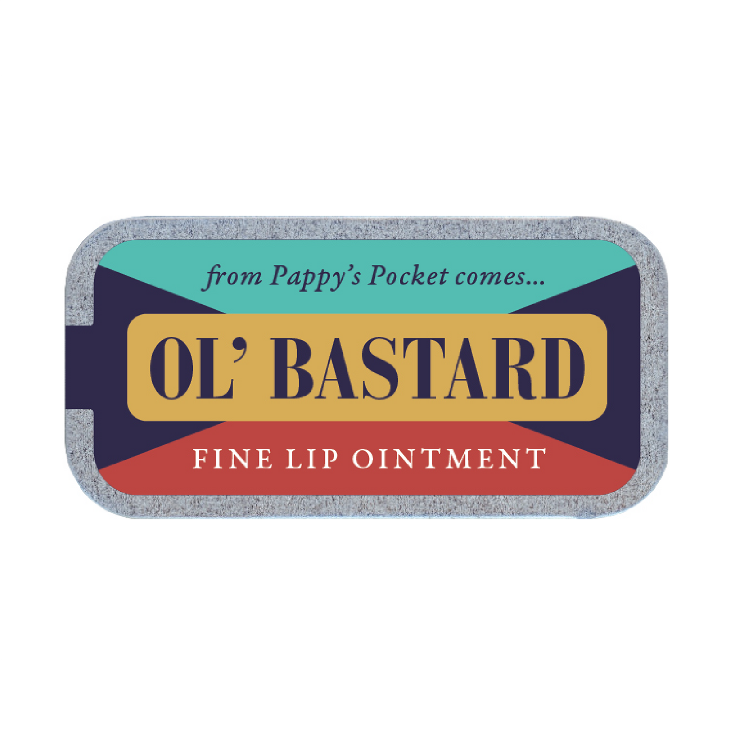 Ol' Bastard Lip Balm in Old School Tin | Funny Original Lip Moisturizer