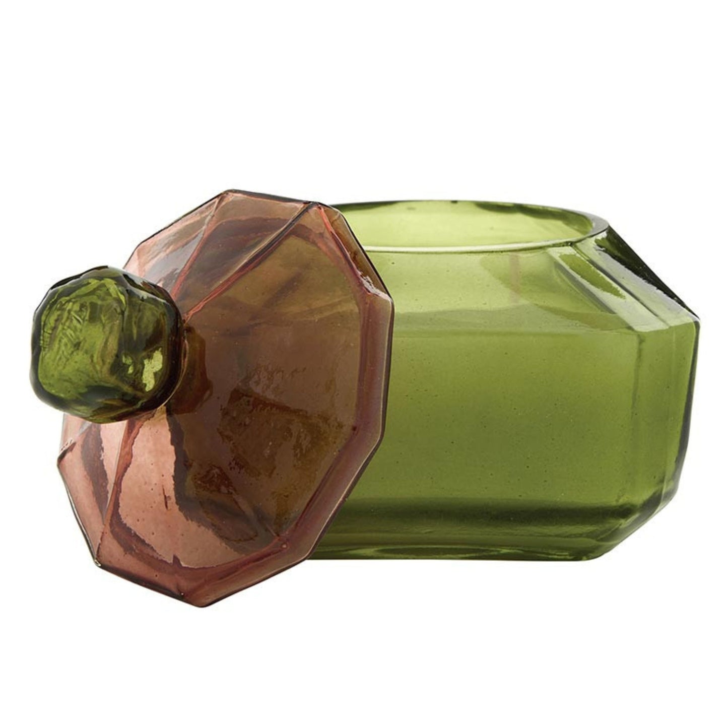 Olive Jar Candle | Leather & Leaves Scented Glass Candle