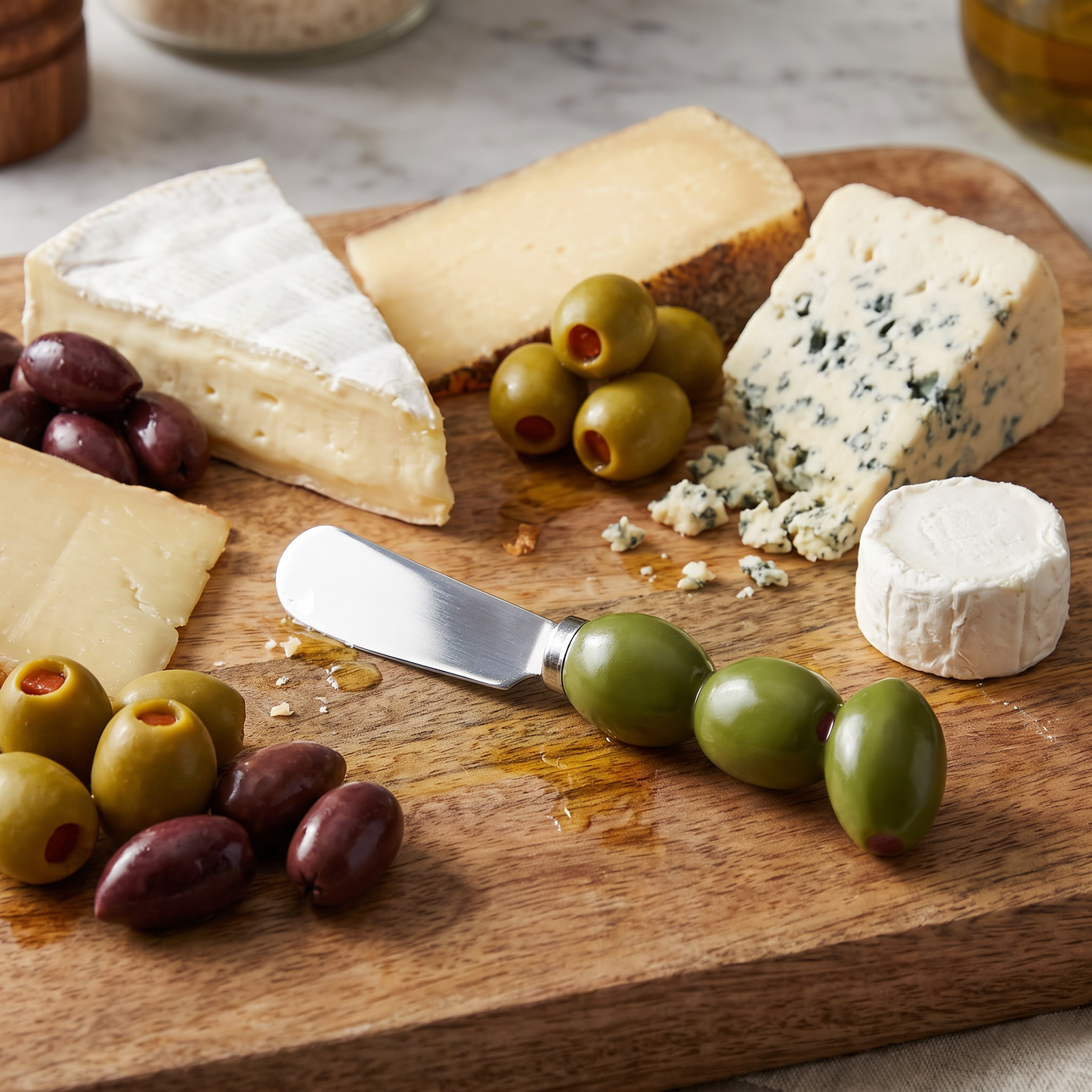 Olive Polyresin Cheese Spreader | Mediterranean Inspired Kitchen Utensil-Supreme Housewares-The Bullish Store