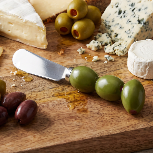 Olive Polyresin Cheese Spreader | Mediterranean Inspired Kitchen Utensil-Supreme Housewares-The Bullish Store