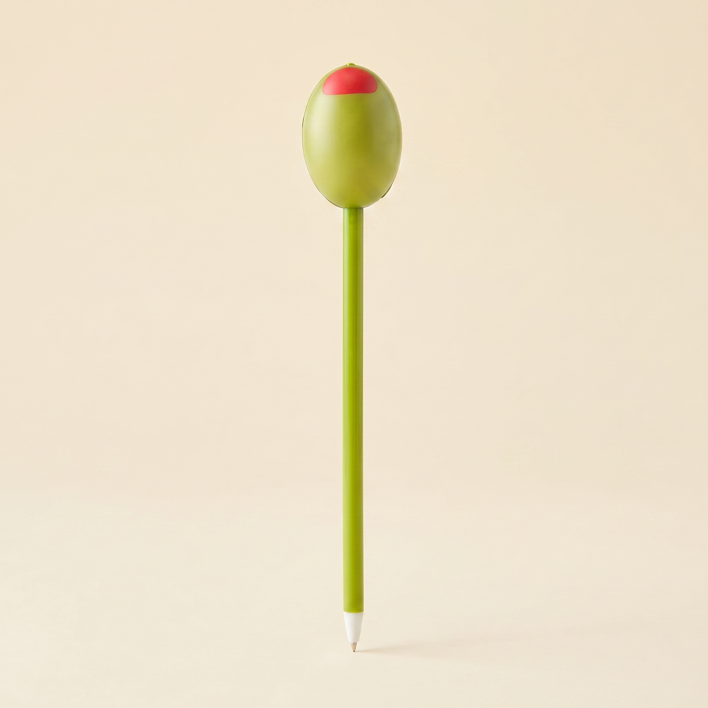 Olive Squishy Pen | Funny Ballpoint Pen with Squeeze Olive Topper