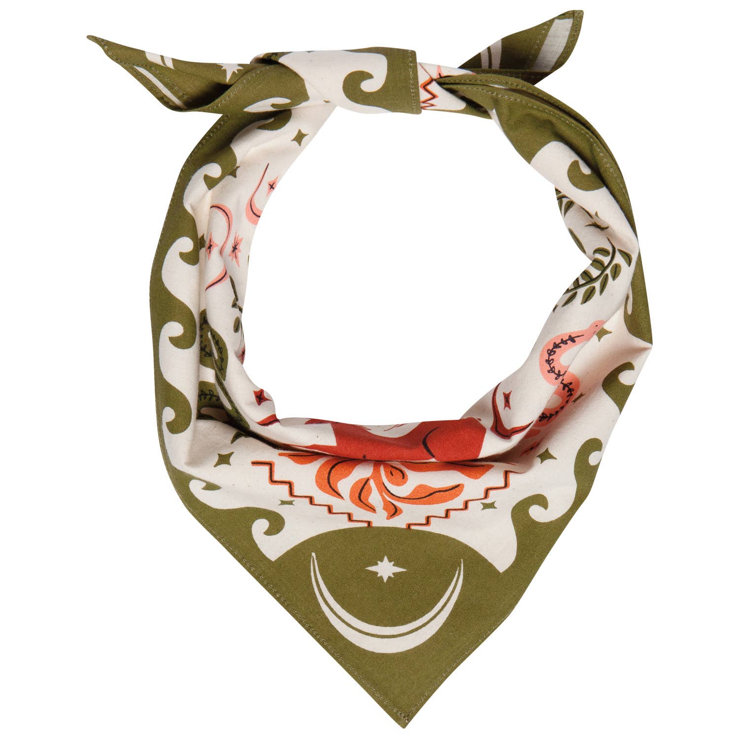 Olympus Bandana | Scarf Handkerchief Neckerchief | 21" x 21"