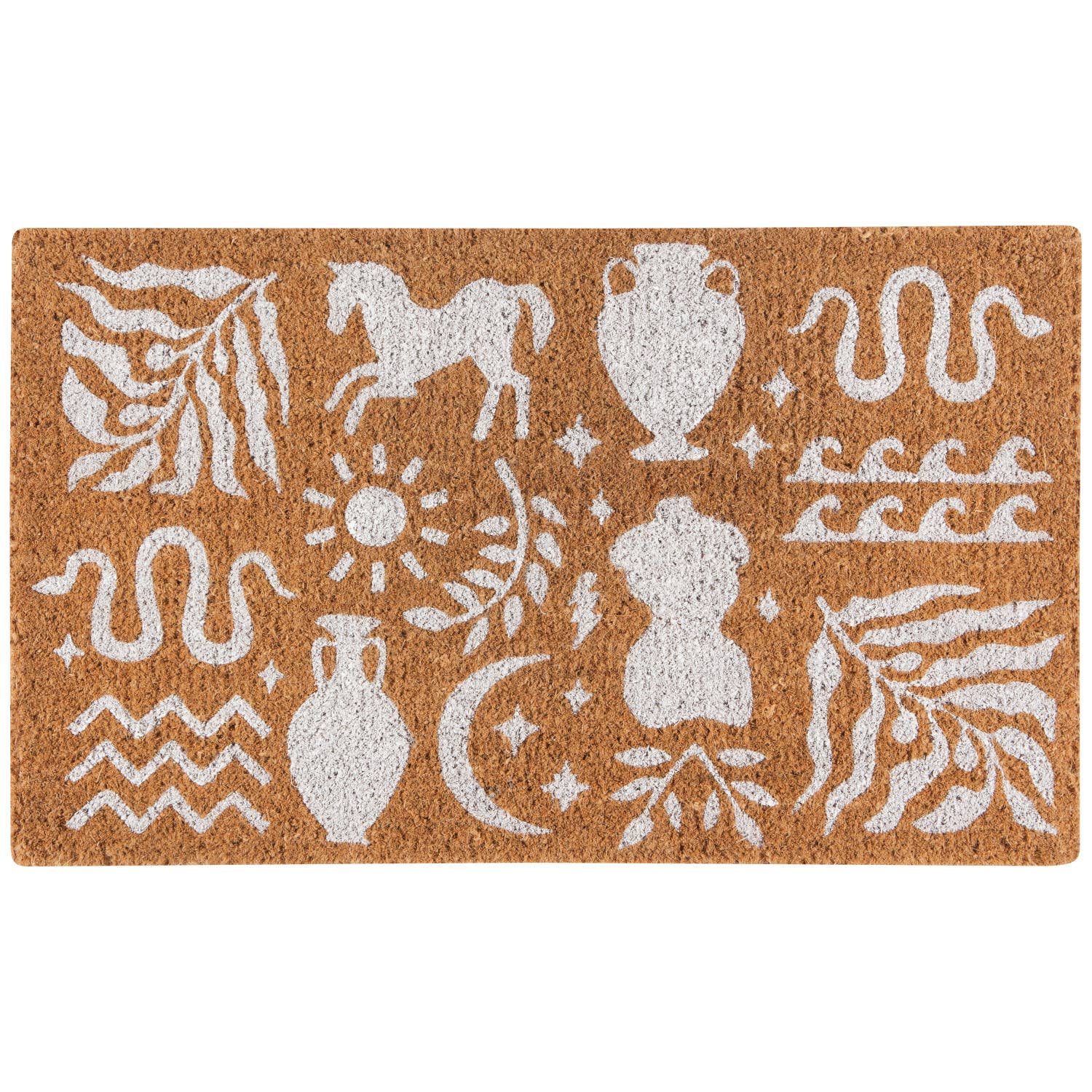 Olympus Coir Doormat | Indoor Outdoor Welcome Rug | 18" x 30"