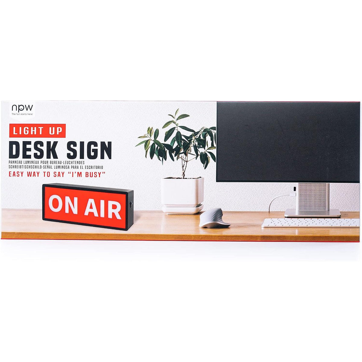 On Air LED Desk Sign | USB Powered | Wall Mount or Desktop | Streaming, Podcast, WFH | NPW-NPW-The Bullish Store