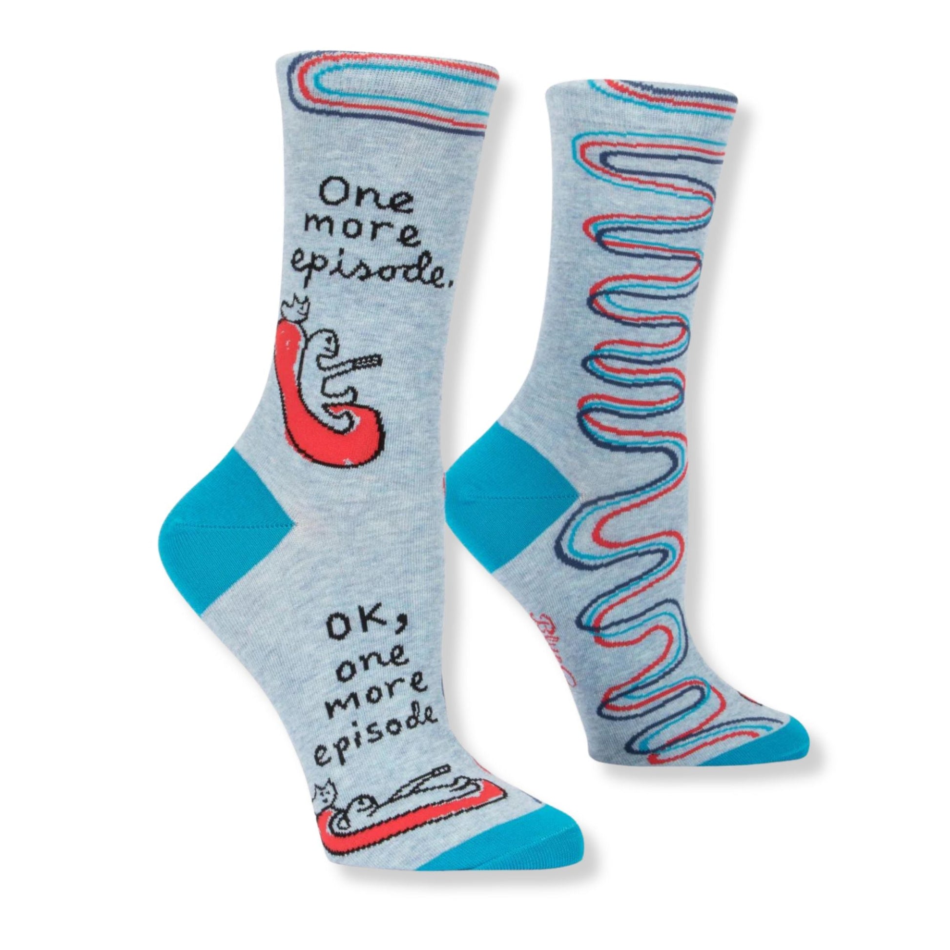 One More Episode Women's Quirky Crew Socks