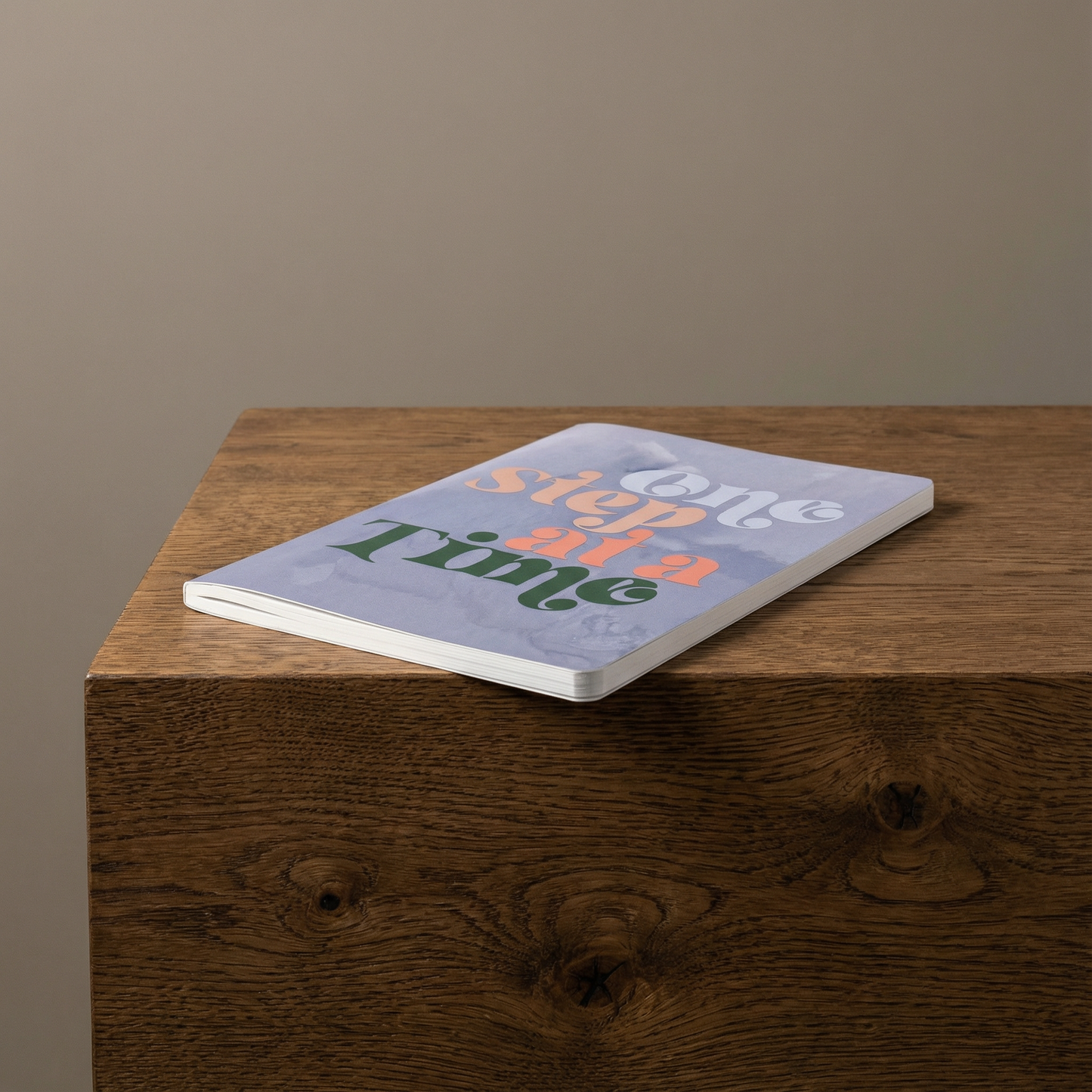 One Step At A Time Vinyl Journal | 120 Pages | Grid on Left Side, Lined on Right