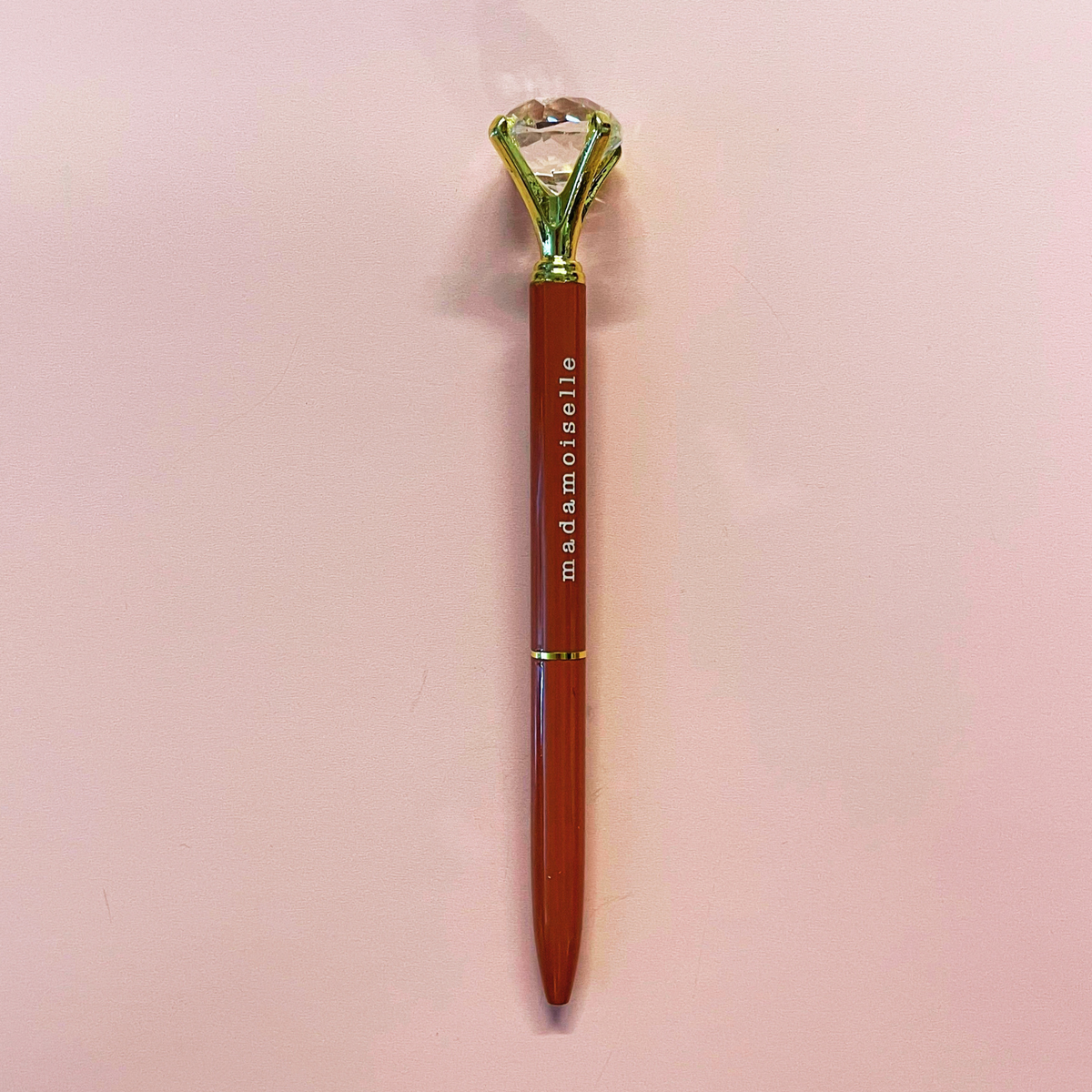 Ooh La La Orange Gem Pen Set of 6 | Giftable Quote Pens | Novelty Office Desk Supplies-Santa Barbara Design Studio-The Bullish Store