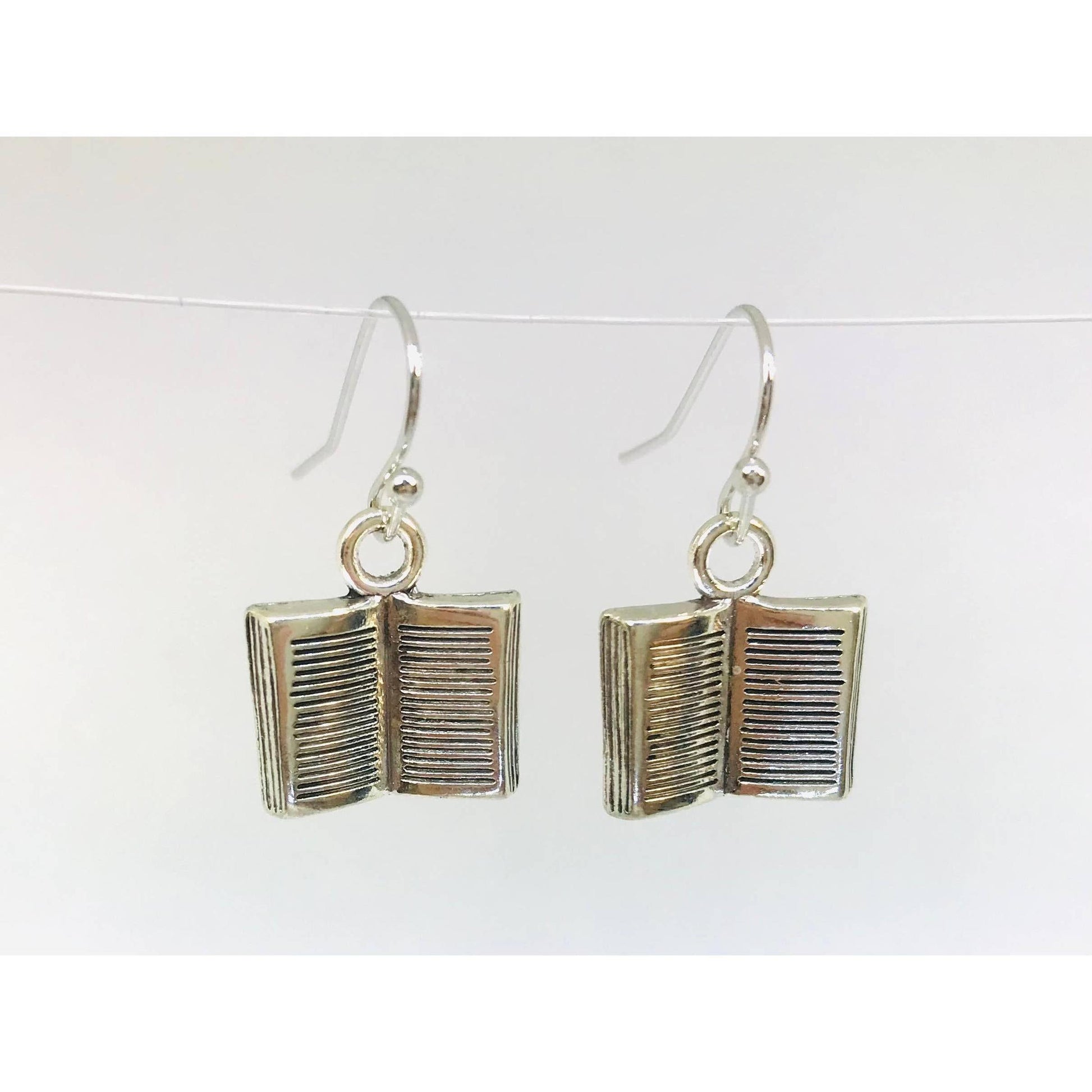 Open Book Earrings