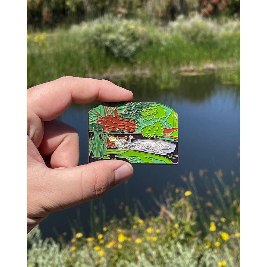 Ophelia Enamel Pin | Soft Lapel Pin | 2.7" x 1.8"