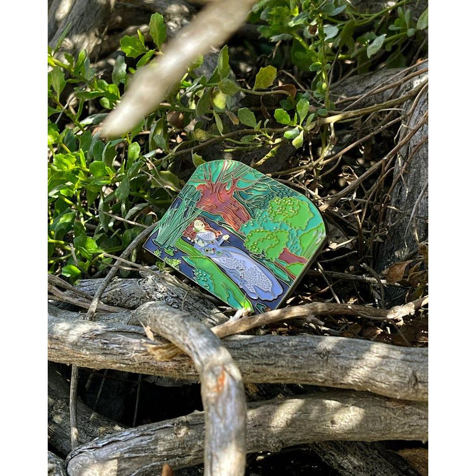Ophelia Enamel Pin | Soft Lapel Pin | 2.7" x 1.8"