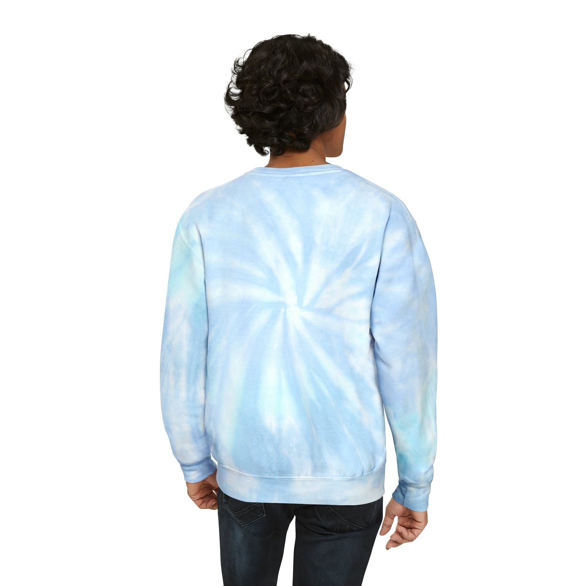 Orange and blue sales tie dye sweatshirt