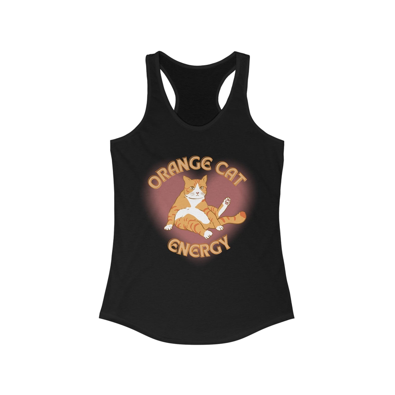 Orange Cat Energy Women's Ideal Racerback Tank