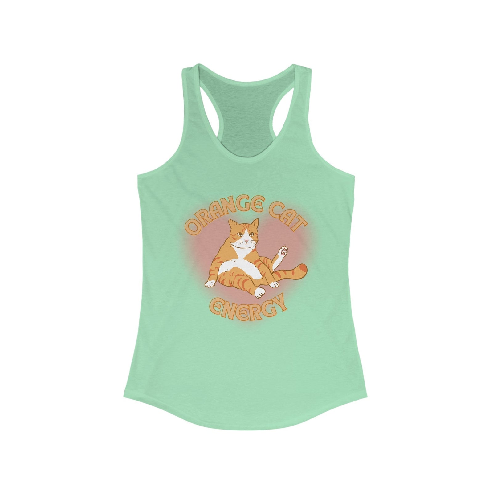 Orange Cat Energy Women's Ideal Racerback Tank