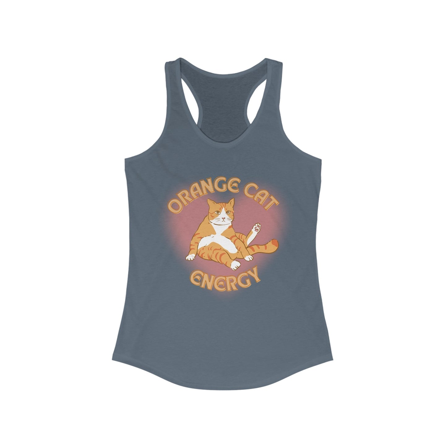 Orange Cat Energy Women's Ideal Racerback Tank