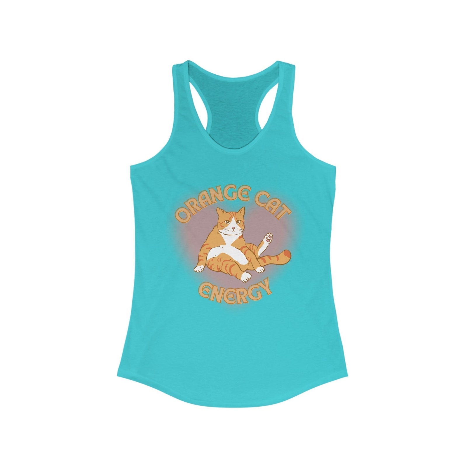 Orange Cat Energy Women's Ideal Racerback Tank