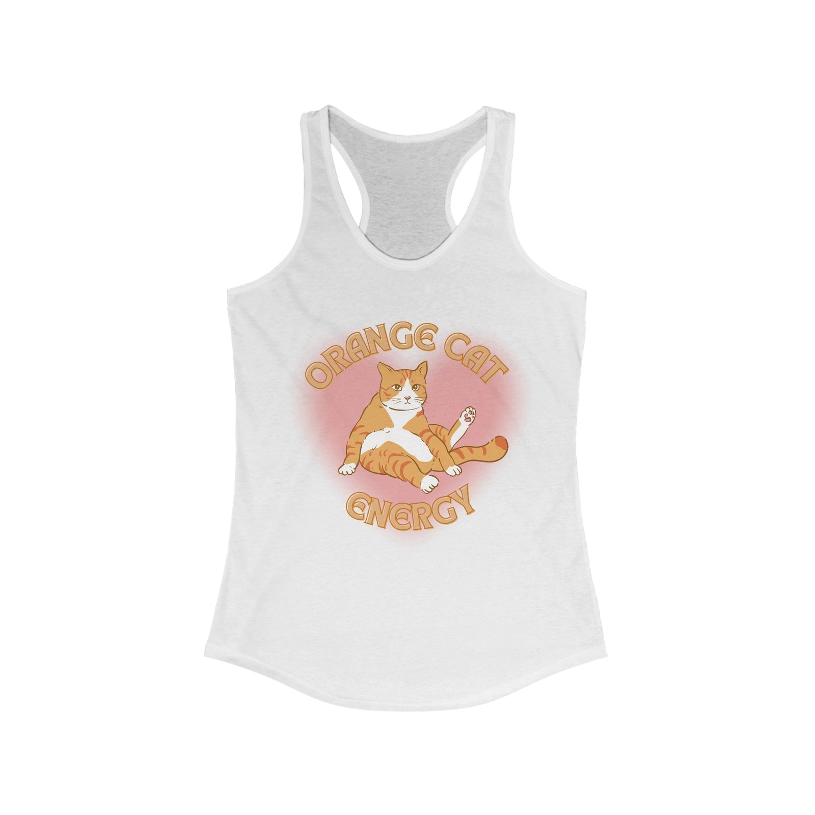 Orange Cat Energy Women's Ideal Racerback Tank