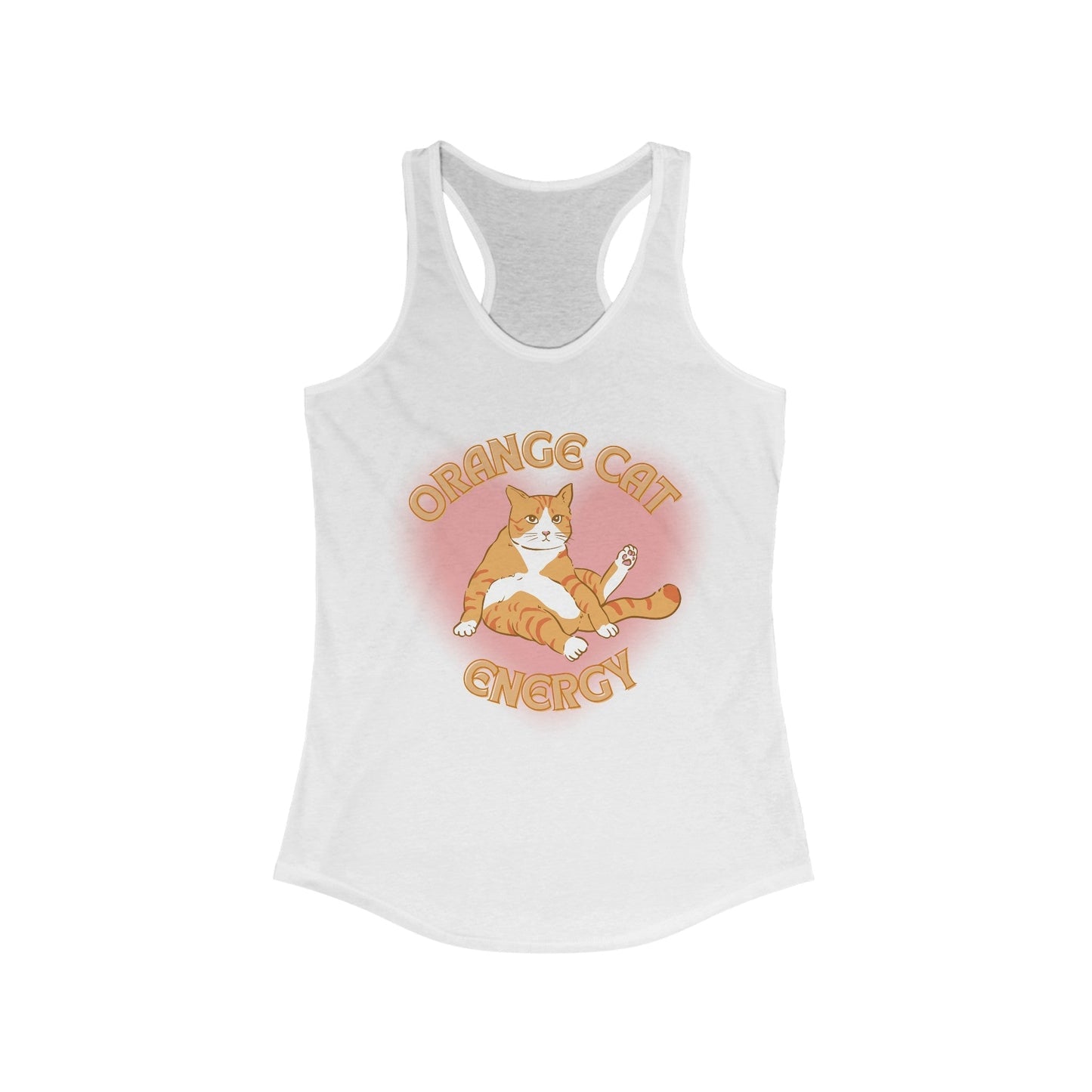 Orange Cat Energy Women's Ideal Racerback Tank