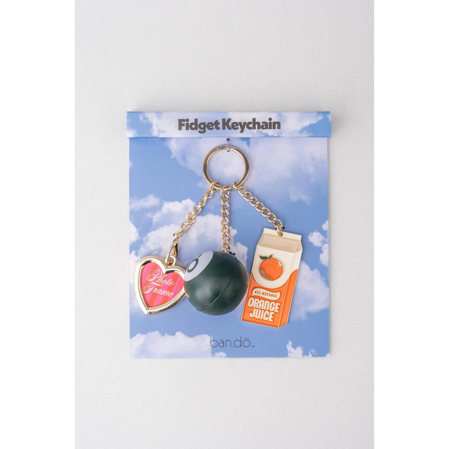 Orange Juice Fidget Keychain | 3-in-1 Stress Relief Keychain-Ban.do-The Bullish Store