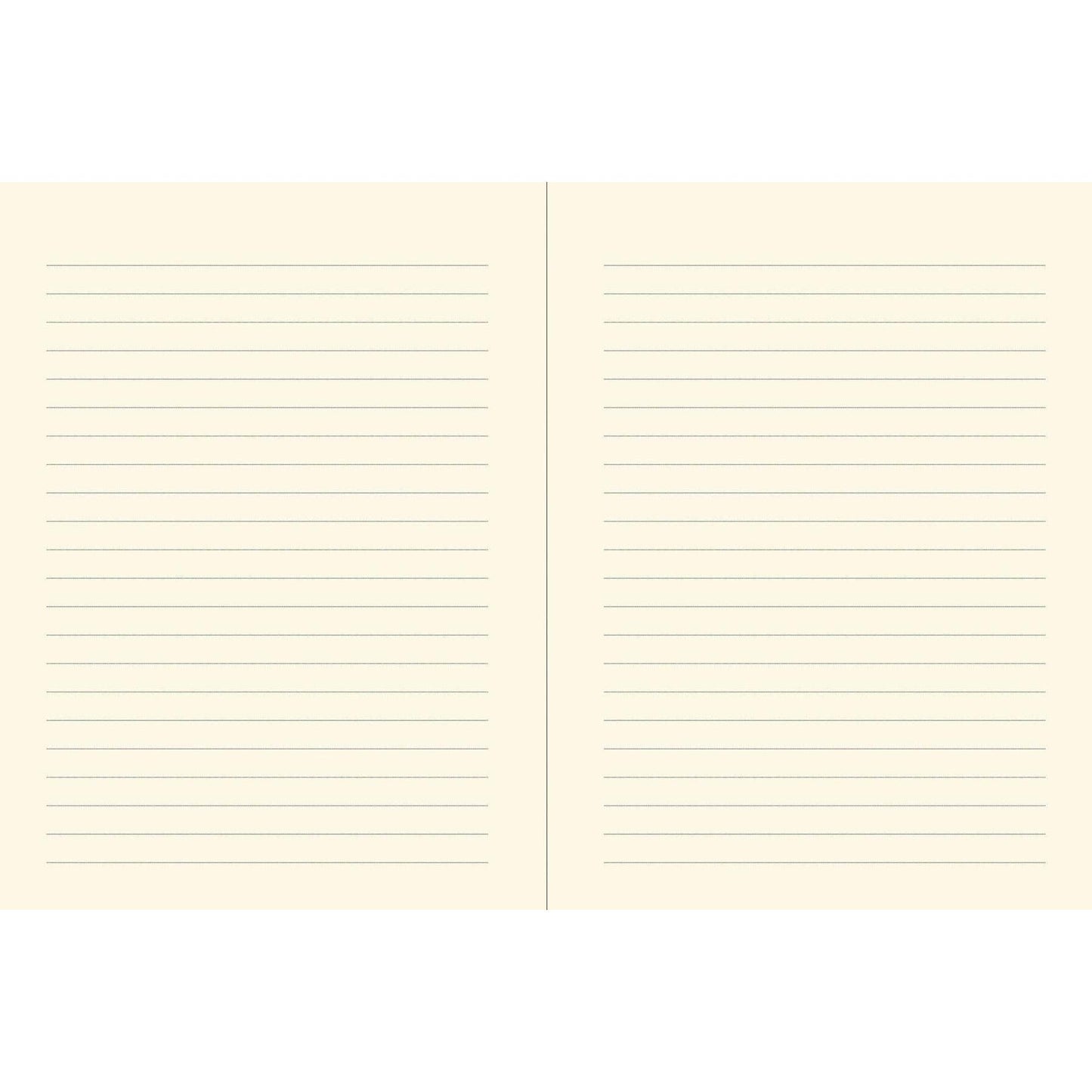 Notebook with subtle horizontal lines