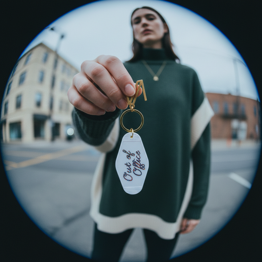 Out Of Office Motel Key Tag | Acrylic