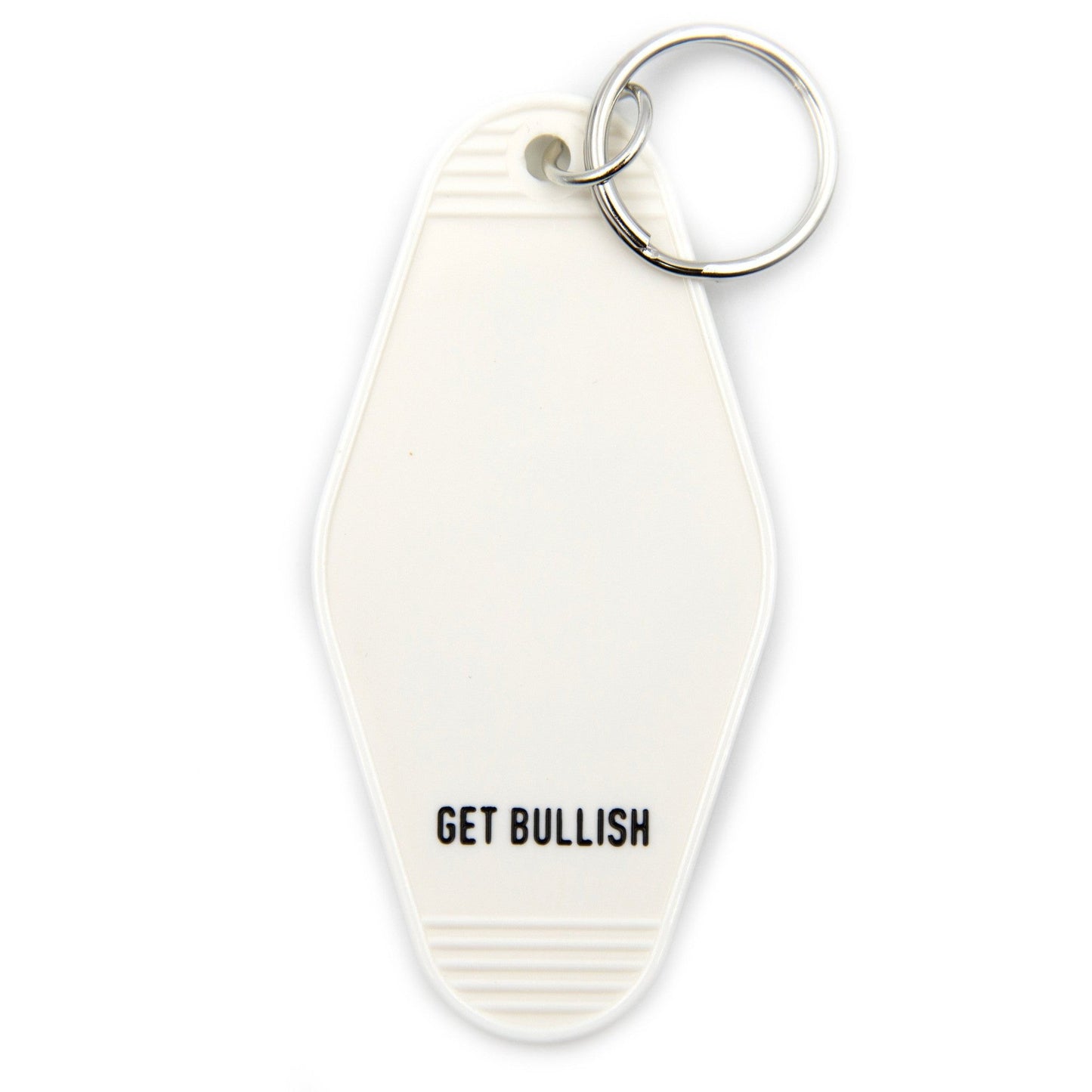 Out of Patience for Deeply Disappointing Men Motel Style Keychain in White