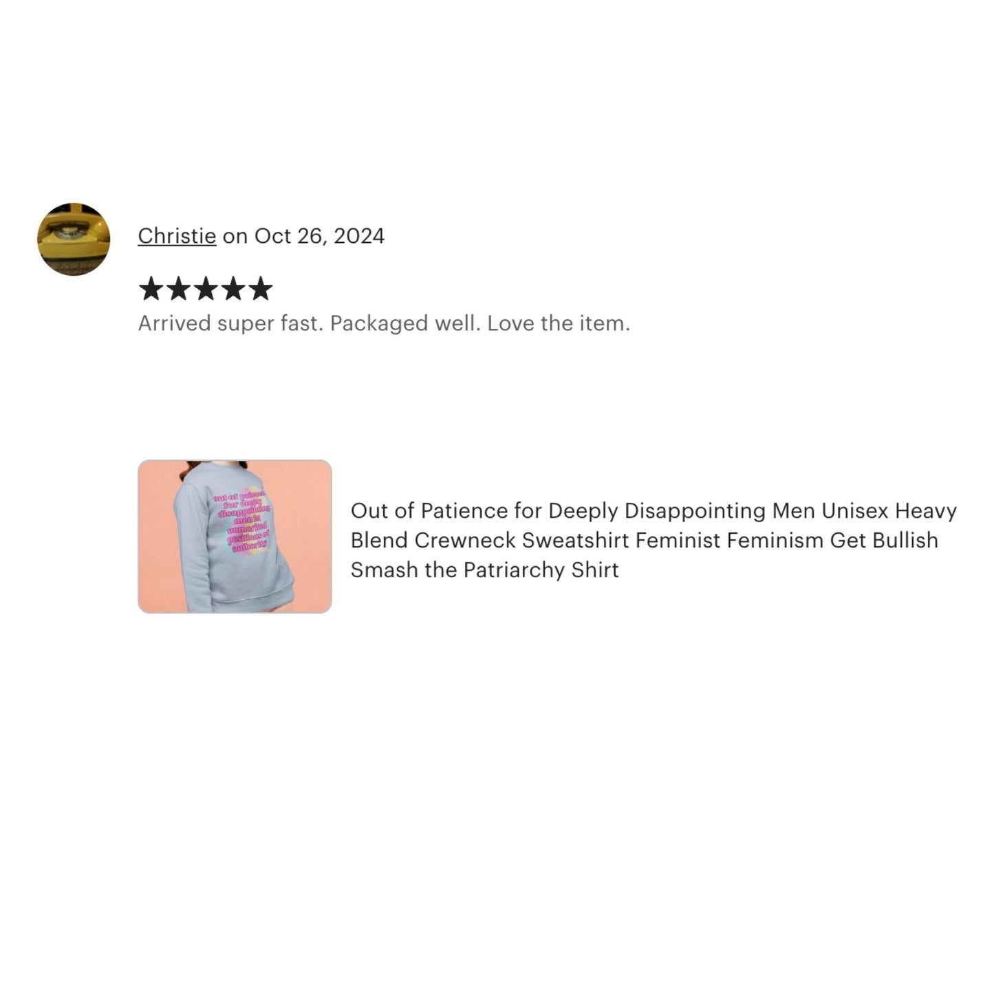 Out of Patience for Deeply Disappointing Men Unisex Heavy Blend™ Crewneck Sweatshirt Sizes SM-5XL | Plus Size Available