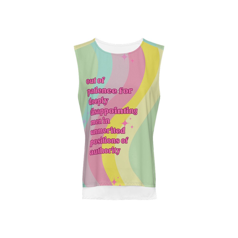 Out of Patience for Deeply Disappointing Men Women's Seamless Open Side Tank Top