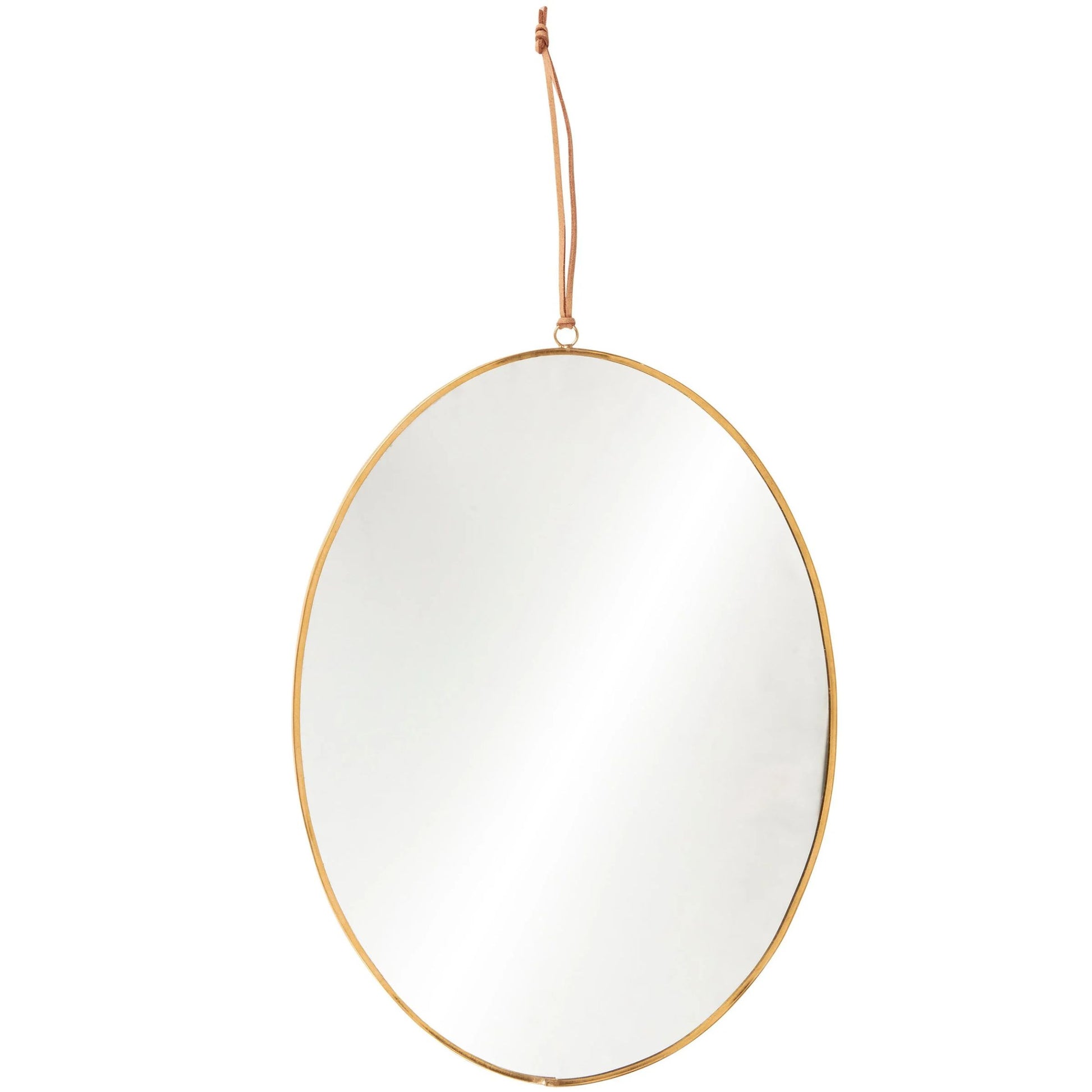 Oval Antique Gold Wall Mirror | Vintage Decorative Hanging Accent-Primitives by Kathy-The Bullish Store