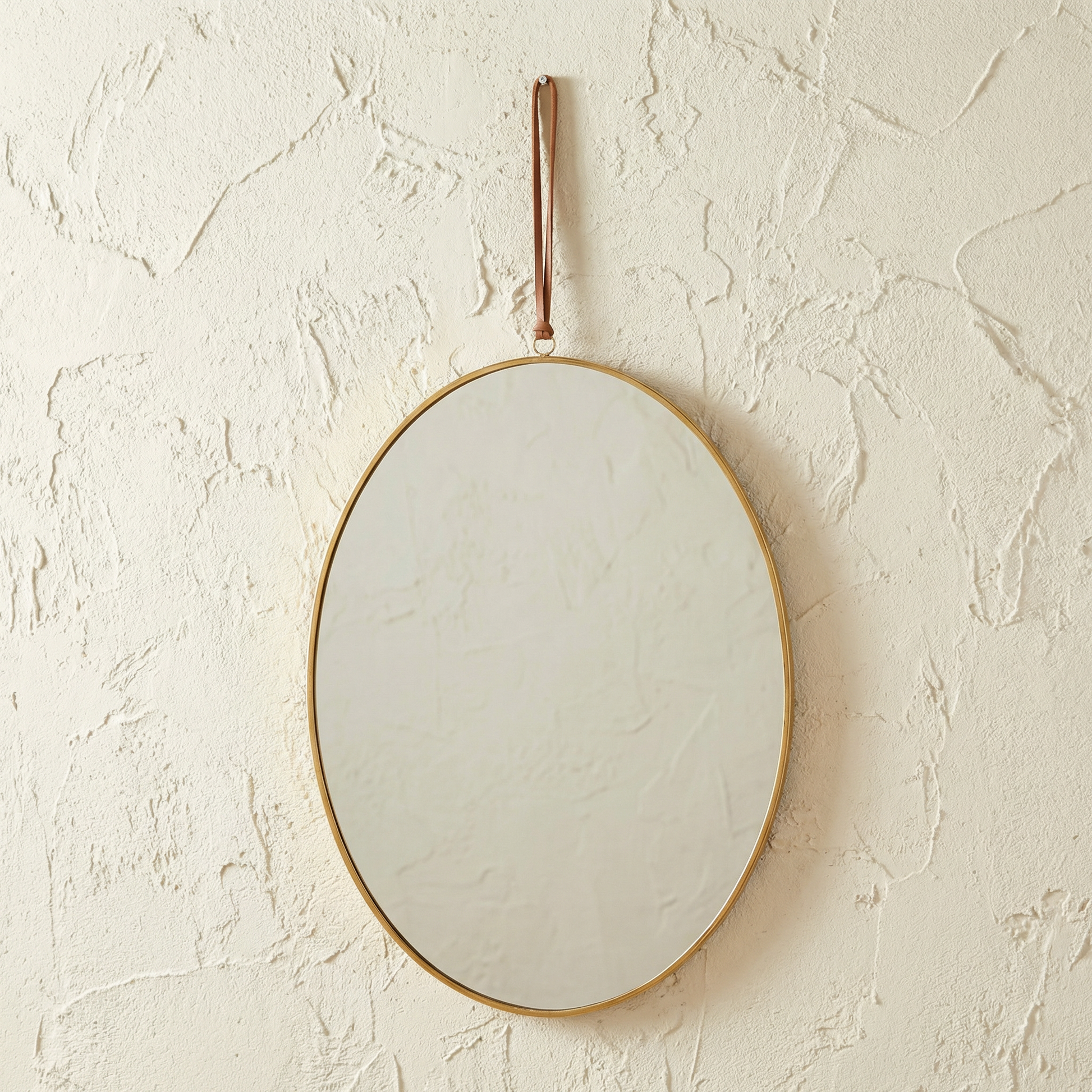 Oval Antique Gold Wall Mirror | Vintage Decorative Hanging Accent-Primitives by Kathy-The Bullish Store