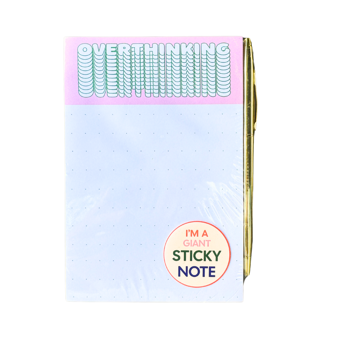 Overthinking Sticky Notepad | 4 x 6-Fun Club-The Bullish Store