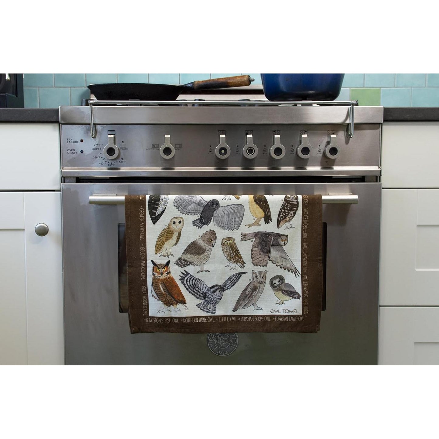 Owl Towel | Night Bird Kitchen Tea Dish Towel | 17.25" x 25.5"