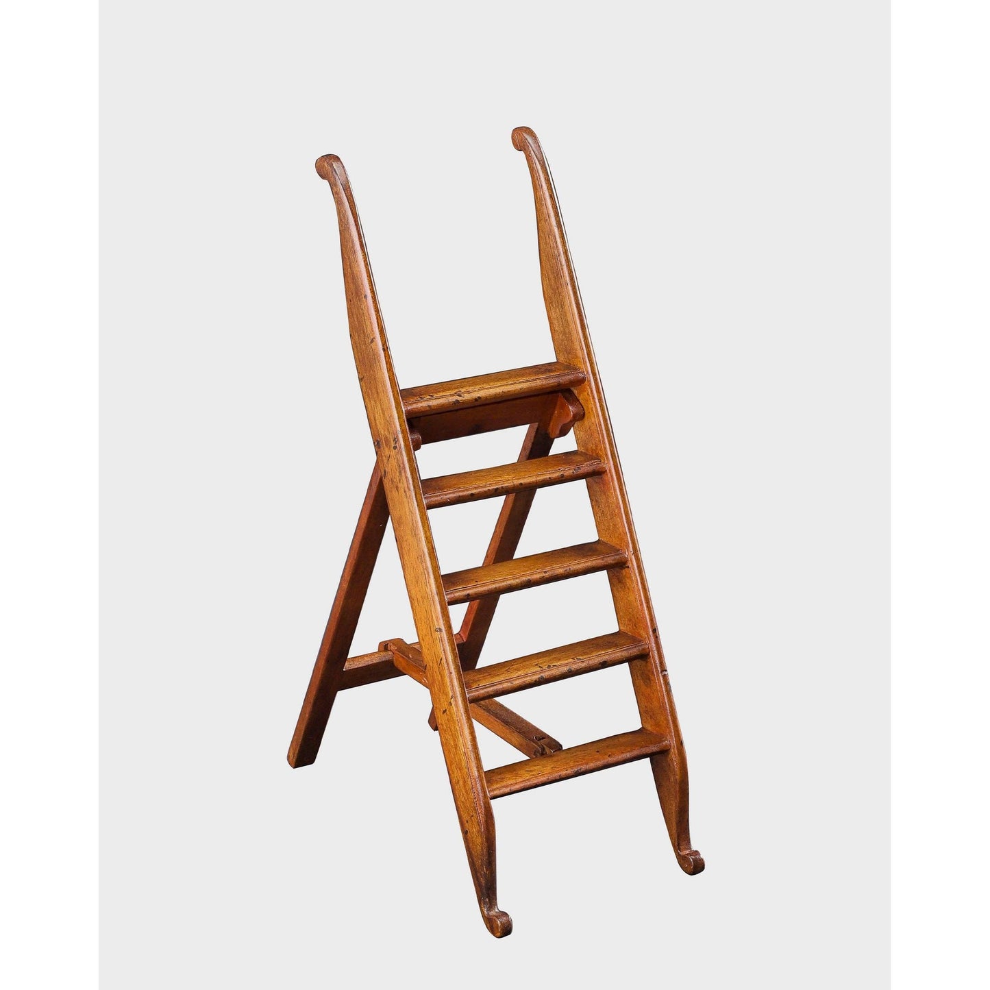 Oxford Library Steps | Mini Wooden Folding Book Ladder Collectible