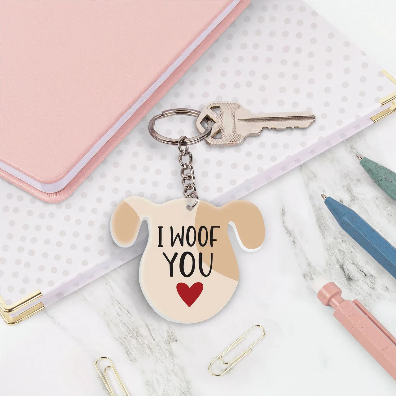 Pack of 4 Dog Lover Keychains