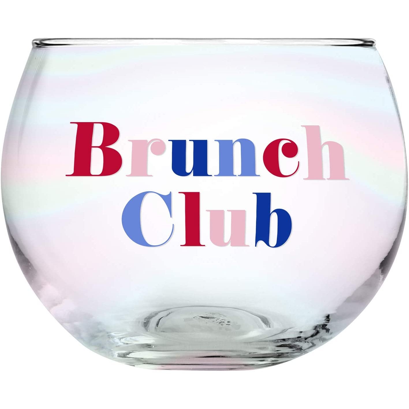 Pack of 6 Brunch Club Roly Poly Clear Glass | 13 oz.