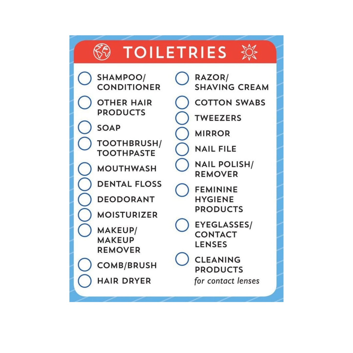Packing List Note Pad | 60 Tearable Sheets 6" x 9" Stationery List Pad