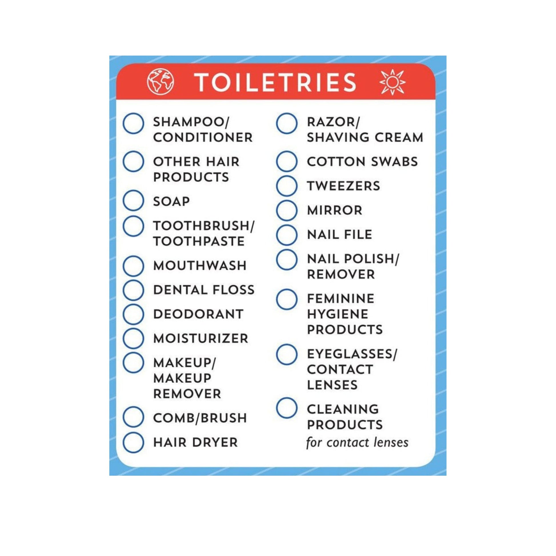 Packing List Note Pad | 60 Tearable Sheets 6" x 9" Stationery List Pad