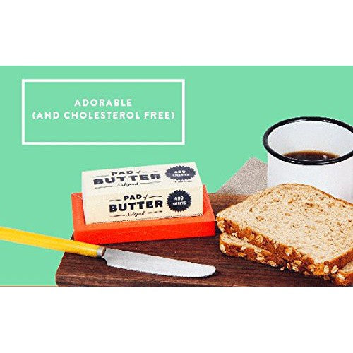 Pad of Butter Non-stick Notepad | Stationery Butter Shaped Desk Pad | 480 sheets