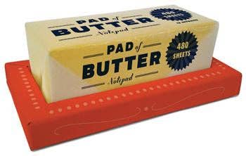 Pad of Butter Non-stick Notepad | Stationery Butter Shaped Desk Pad | 480 sheets