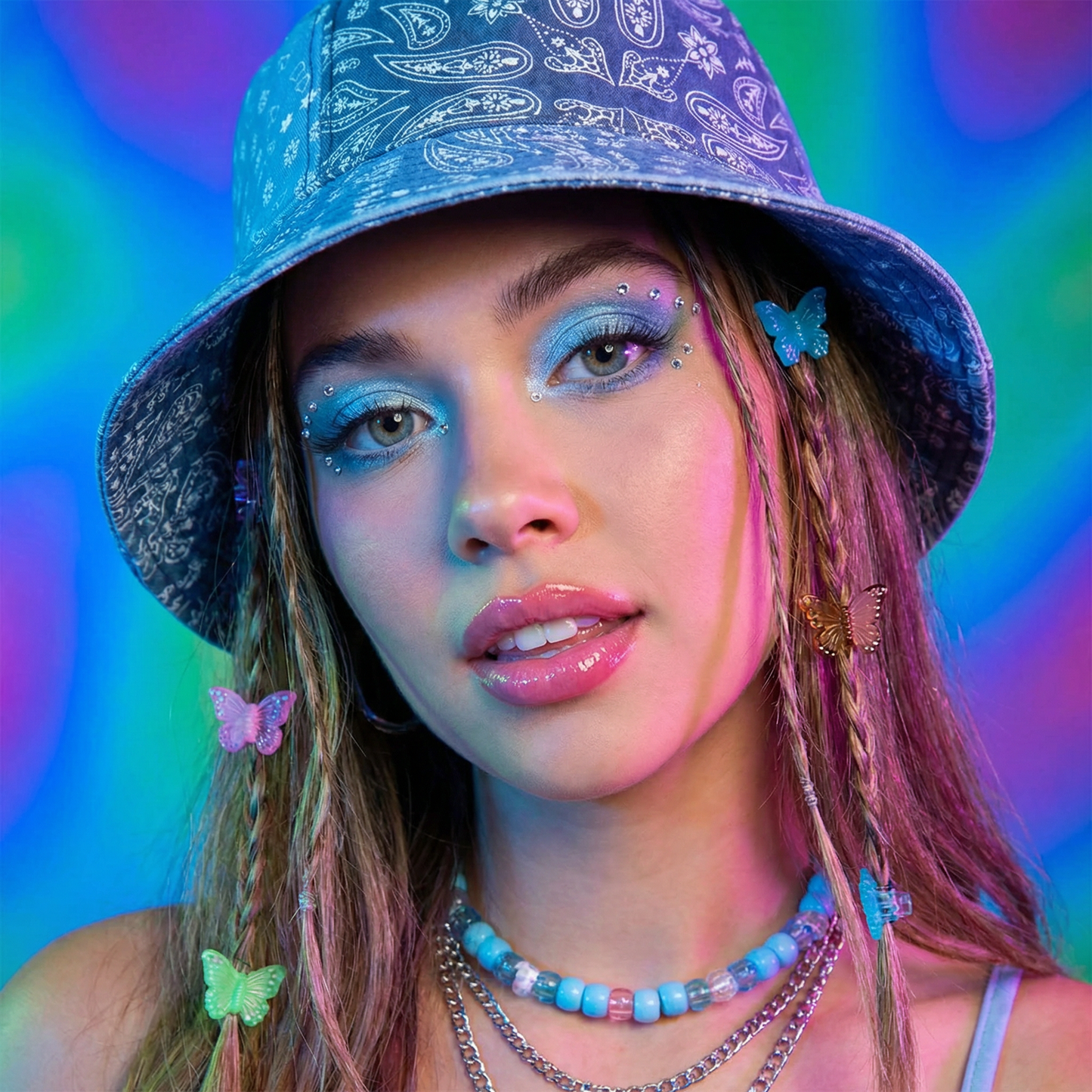 Paisley Patchwork Bucket Hat | Reversible Trendy Spring & Summer Hat