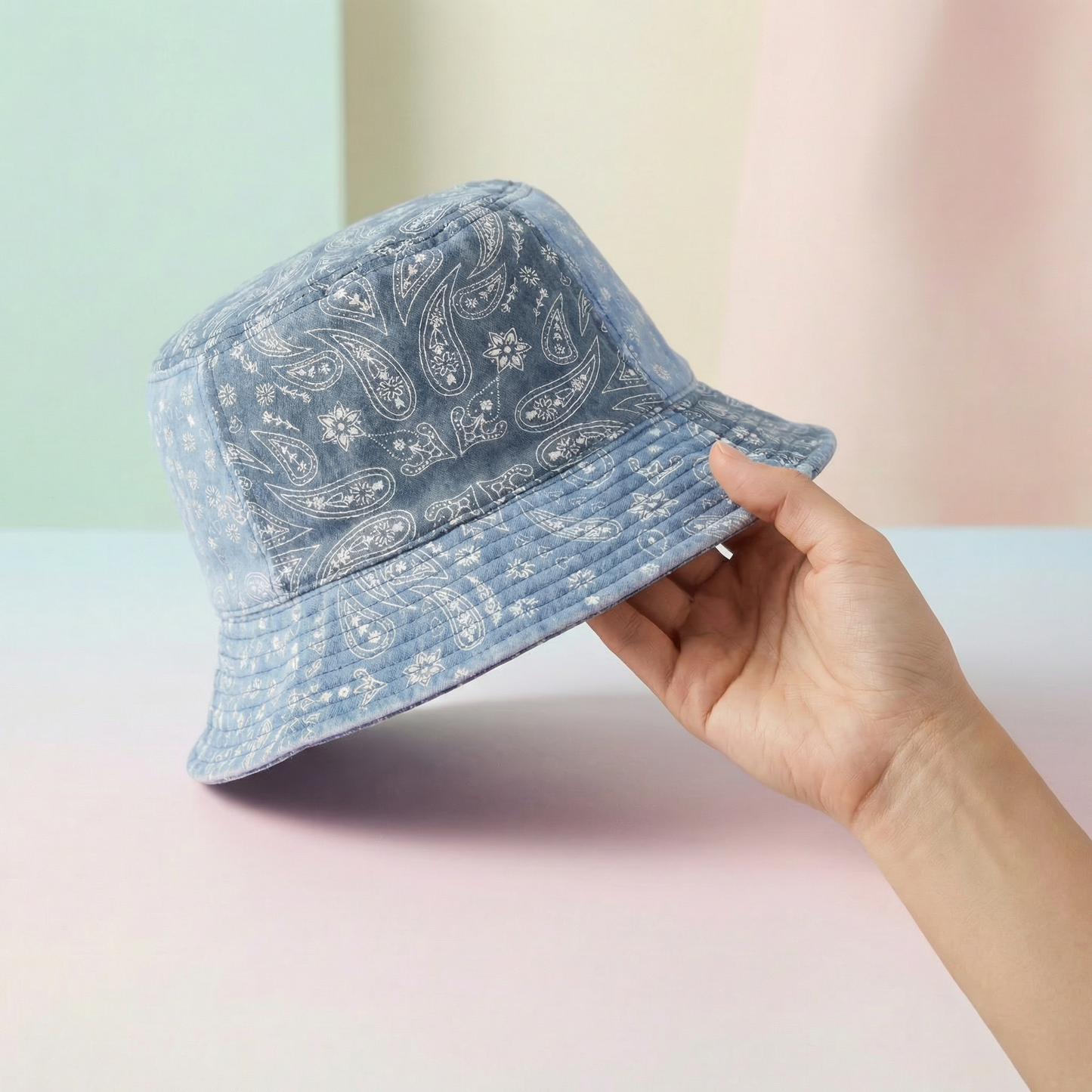 Paisley Patchwork Bucket Hat | Reversible Trendy Spring & Summer Hat