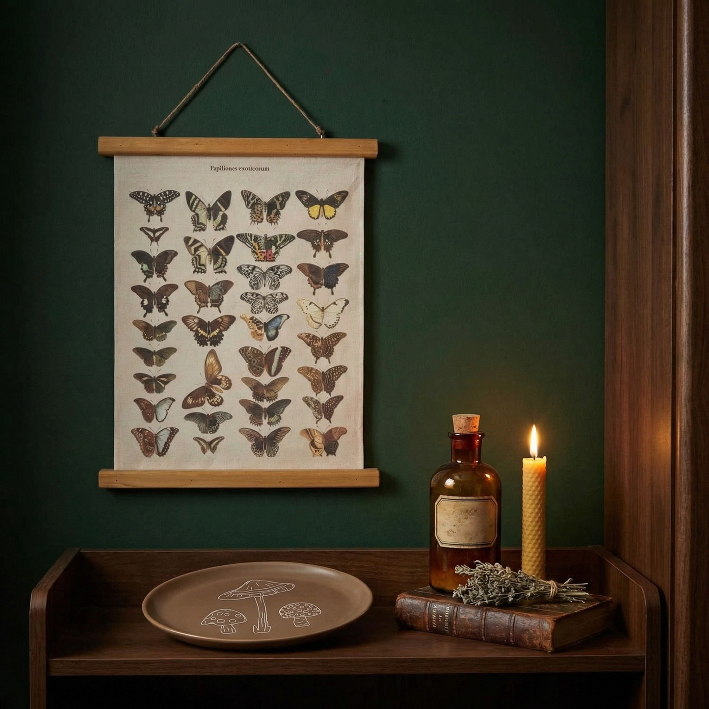 Papiliones Exoticorum Butterfly Print Decorative Canvas Wall Decor | 15.75" x 19.25"